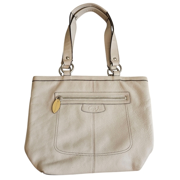 Coach Handbags - Y2k Vintage Coach White Leather Penelope Shoulder Tote Bag F14683